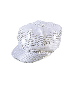 Sequin Cap 70'S Style Silver