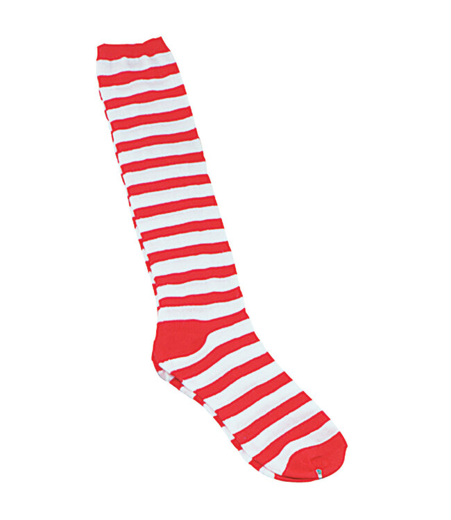 Clown Socks Red/White Stripe