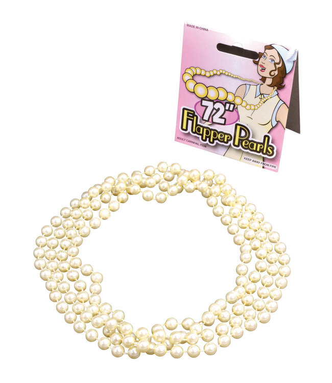 Flapper Beads 72In Pearls