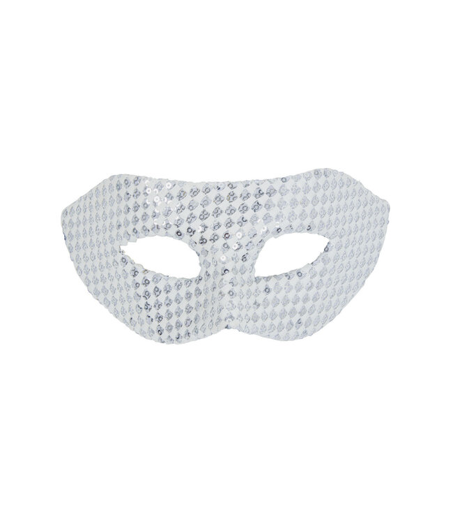 Sequin Eyemask White