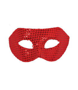 Sequin Eyemask Red