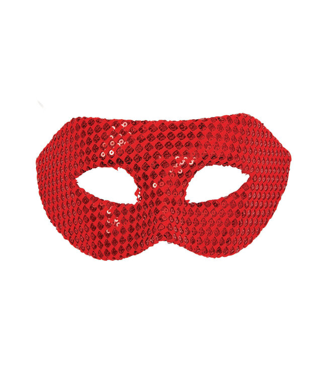 Sequin Eyemask Red