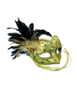 Gold & Braided Eye Pattern Mask