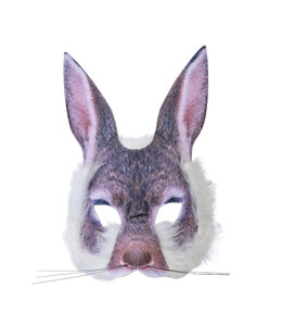 Bunny Face Mask Realistic Fur