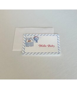 Enclosure Card Baby Boy-Hello Baby