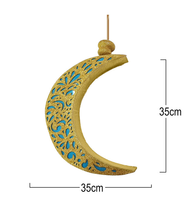 Glitter Light up Lantern-Moon