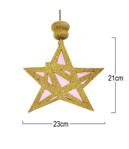 Glitter Light up Lantern-Star