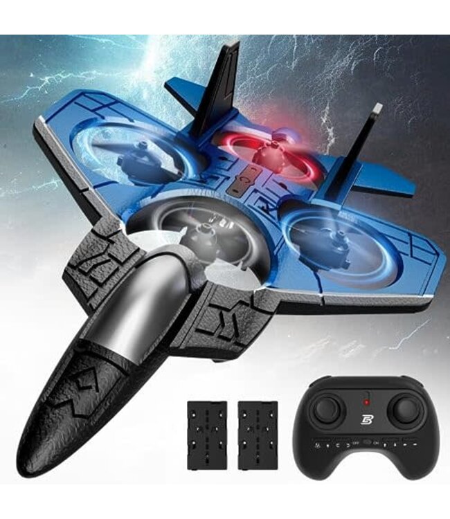 2.4Ghz Rc F35 Fighter Drone (Orange -Blue Mix)