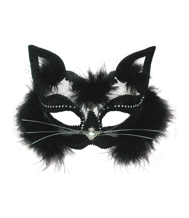 Rubies Costumes Transparent Black Cat Mask