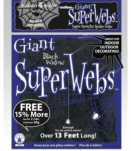 Rubies Costumes Black Spider Web With 4 Spiders 60 Grams 13feet