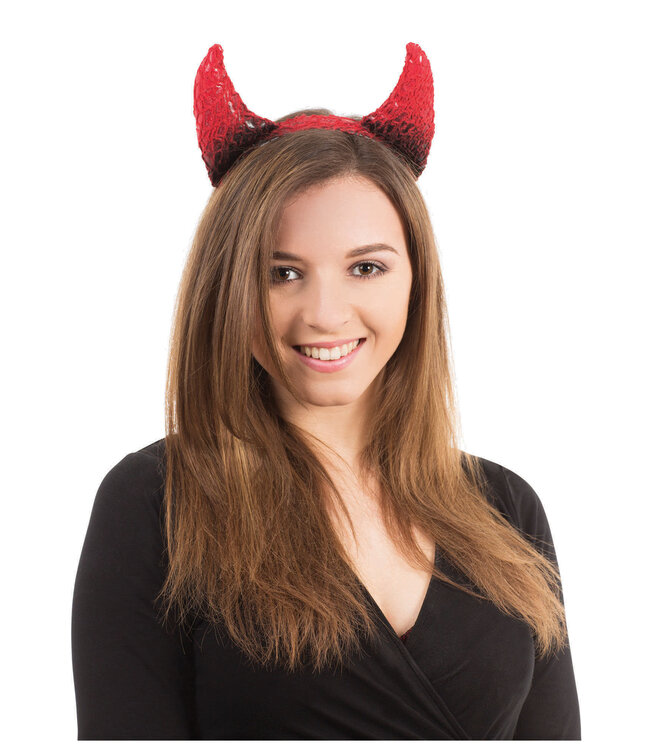 Rubies Costumes Devil Horns Black/Red On Band