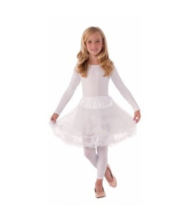 Forum Novelties Child Micro Crinoline Tutu 19 Inches-White