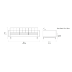 JANE SOFA 2 LOFT NATURAL by Gus* Modern