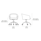 RADIUS DESK CHAIR by Gus* Modern