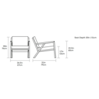 TRUSS ARMCHAIR NATURAL by Gus* Modern