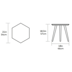 TABLE D'APPOINT METRIC par Gus* Modern