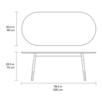 BRACKET TABLE OVALE par Gus* Modern