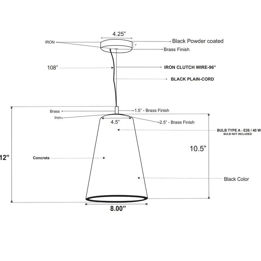 LAMPE SUSPENDUE FALLA