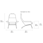 TALLINN CHAIR + OTTOMAN by Gus* Modern