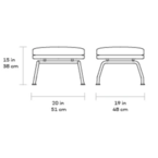 TALLINN CHAIR + OTTOMAN by Gus* Modern