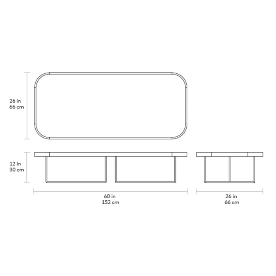 PORTER COFFEE TABLE RECTANGULAR by Gus* Modern