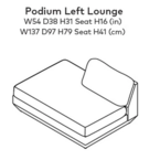 PODIUM LOUNGE LEFT by Gus* Modern