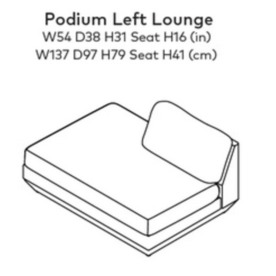 PODIUM LOUNGE LEFT by Gus* Modern