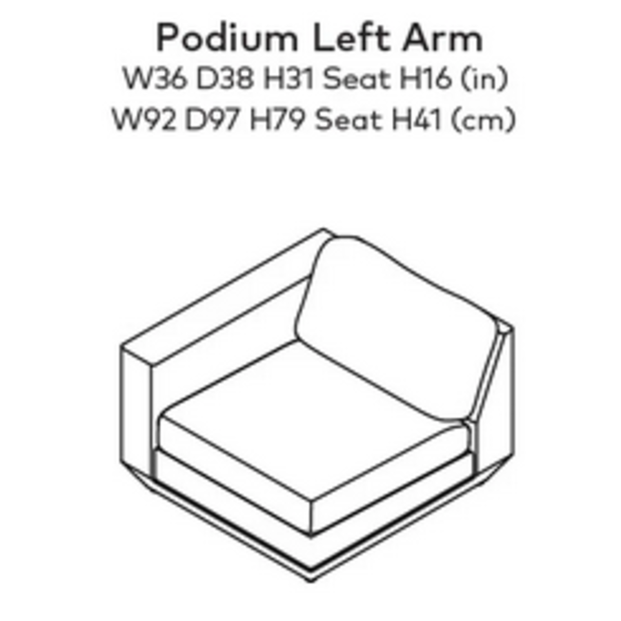 PODIUM LEFT ARM by Gus* Modern