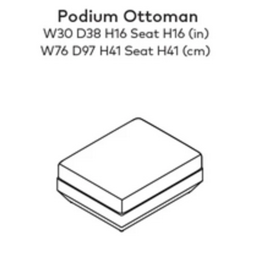 PODIUM OTTOMAN par Gus* Modern