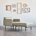 FOUNDRY ARMCHAIR + OTTOMAN FABRIC by Gus* Modern