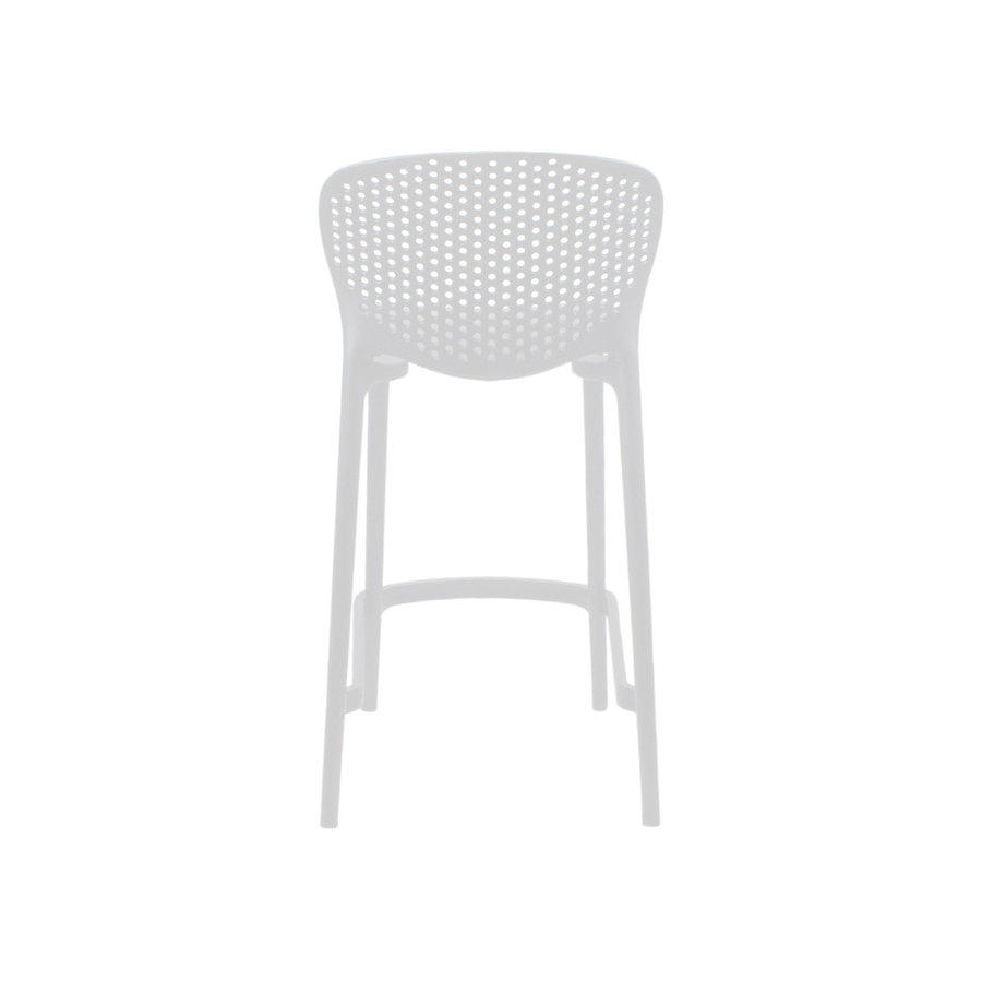 TABOURET COMPTOIR CLYDE BLANC