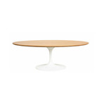 TRUMPET COFFEE TABLE OVAL & NATURAL 48'' x 24''