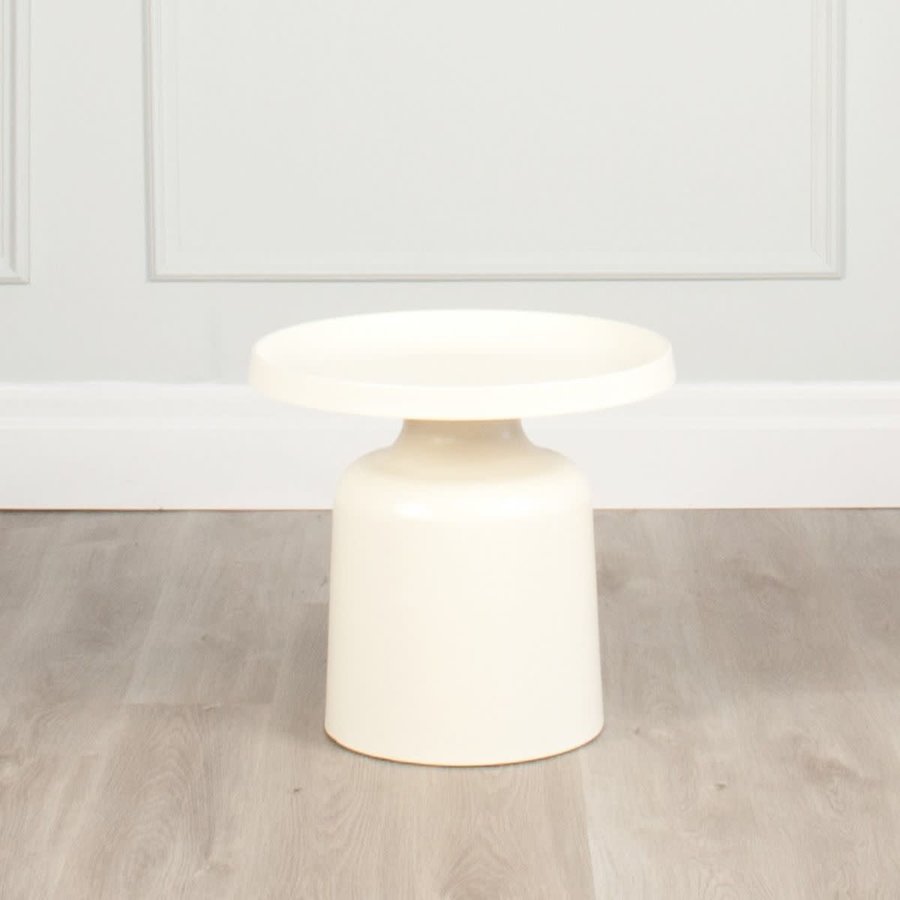 KLAY SIDE TABLE OFF WHITE