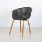 HAY CHAIR BLACK AND NATURAL BASE