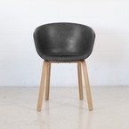 HAY CHAIR BLACK AND NATURAL BASE