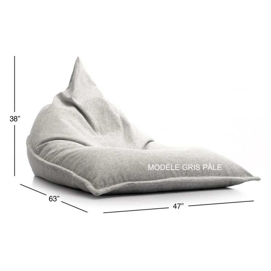 LUXE BEAN BAG COPA GREY INDOOR/OUTDOOR