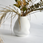 BOULDIER VASE WHITE MATTE by Goodbeast