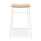 TABOURET BAR AERO FRÊNE/BLANC par Gus* Modern