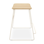 TABOURET COMPTOIR AERO FRÊNE/BLANC par Gus* Modern