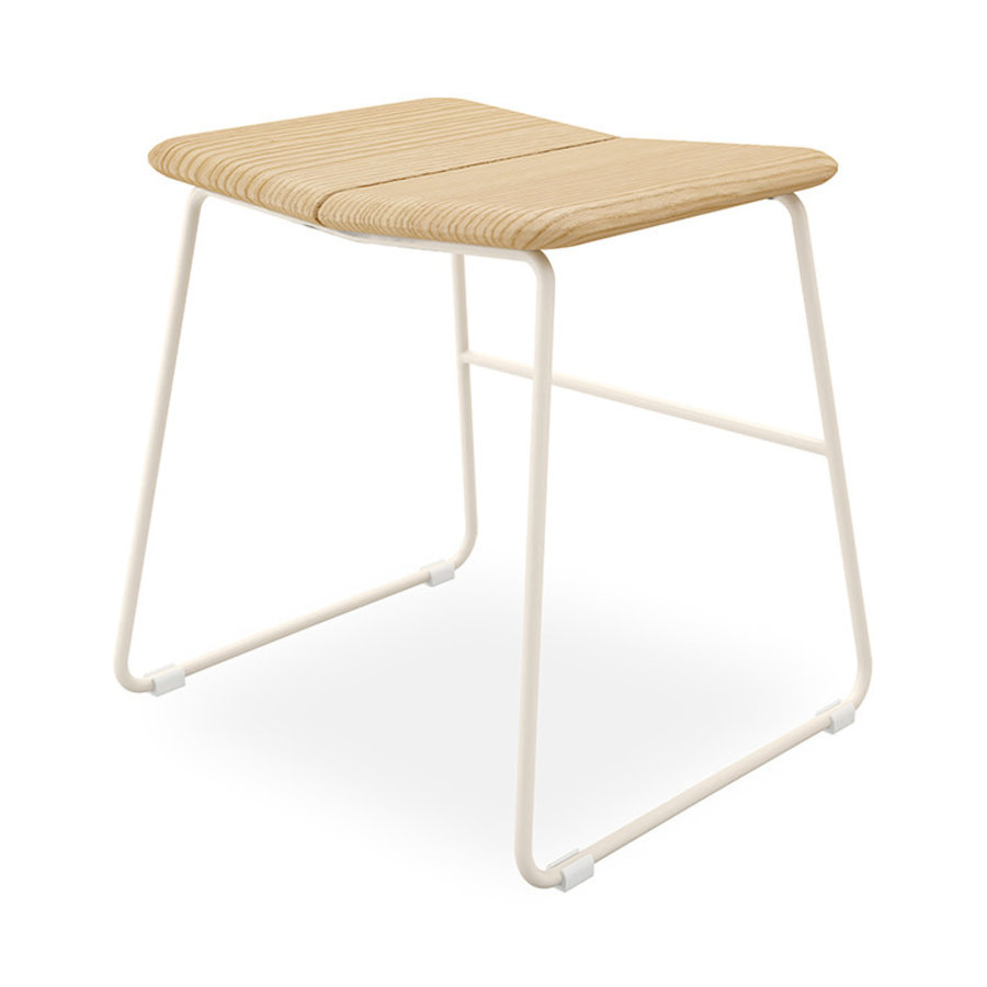 TABOURET DE TABLE À DÎNER AERO FRÊNE/BLANC par Gus* Modern