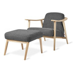 FAUTEUIL BALTIC + OTTOMAN par Gus* Modern