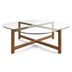 QUARRY COFFEE TABLE SQUARE WALNUT by Gus* Modern