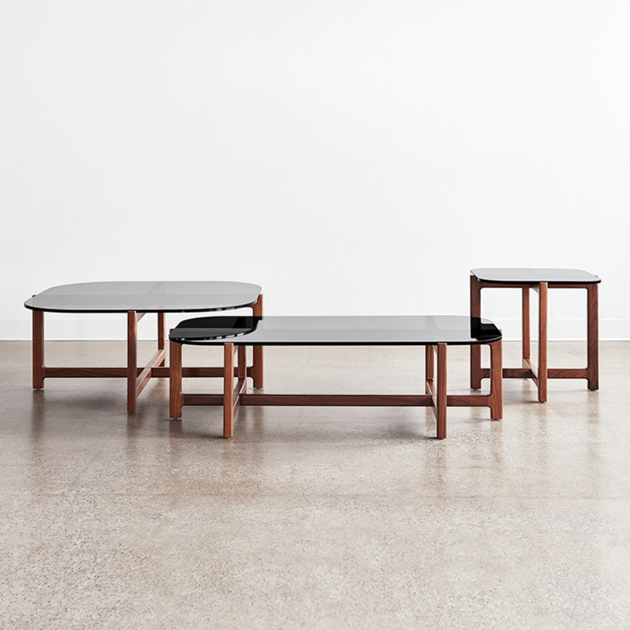 QUARRY COFFEE TABLE RECTANGULAR WALNUT by Gus* Modern