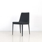 AVENUE CHAIR WITH BLACK SYNTHETIC LEATHER - BASE B