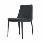 AVENUE CHAIR WITH BLACK SYNTHETIC LEATHER - BASE B