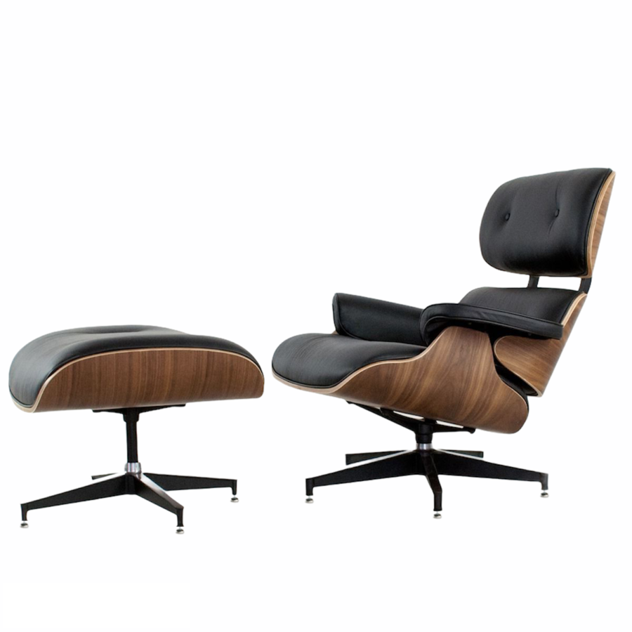 FAUTEUIL CHARLES NOIR + OTTOMAN