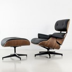 FAUTEUIL CHARLES NOIR + OTTOMAN