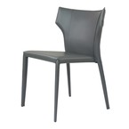 ADORO CHAIR / GREY SYNTHETIC LEATHER