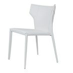 CHAISE ADORO / CUIR SYNTHÉTIQUE BLANC