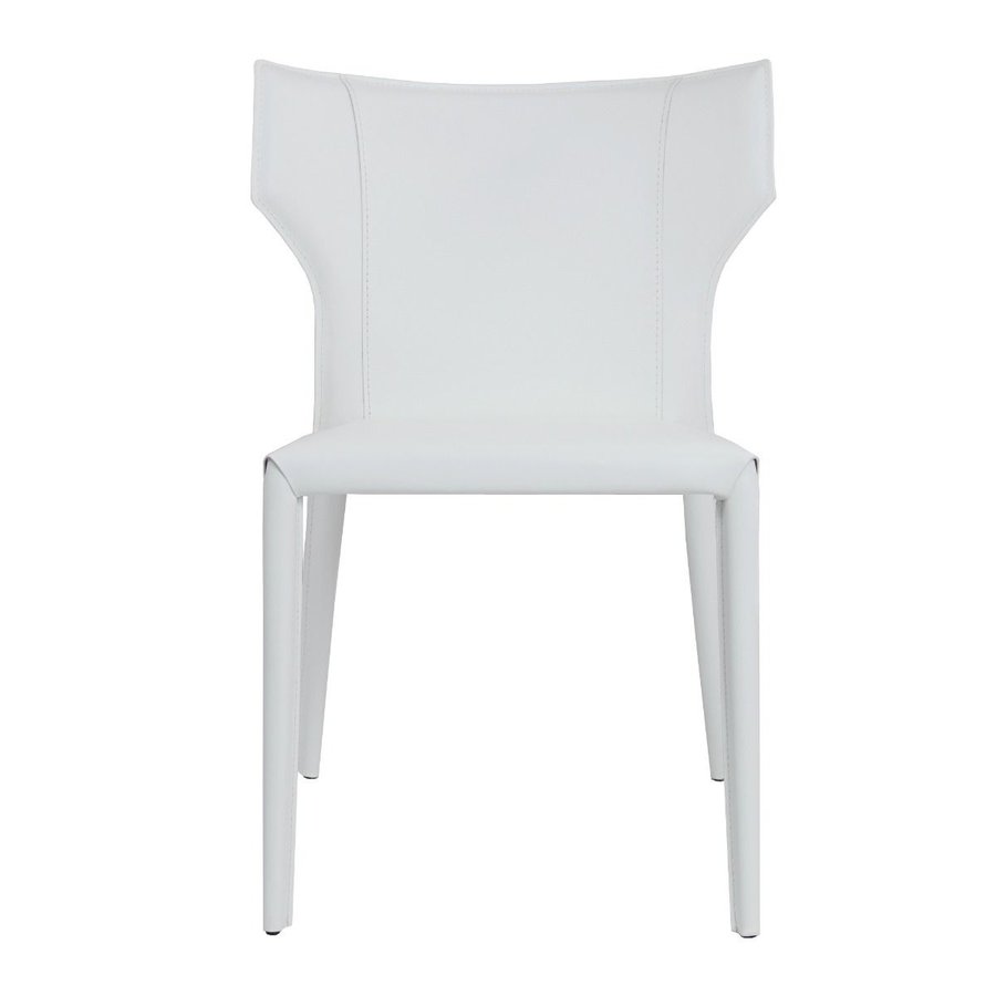 CHAISE ADORO / CUIR SYNTHÉTIQUE BLANC